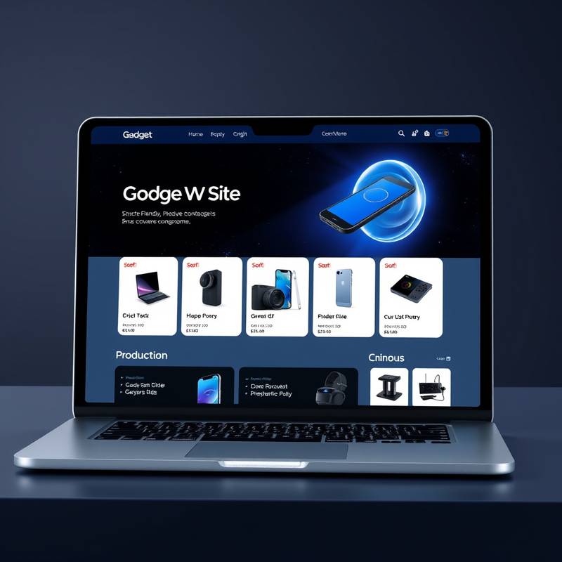 E-commerce platform design for 'Gadget Universe', optimized for conversions and user experience.