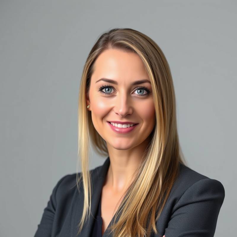 Portrait of Elena Petrova, CEO and UX Designer at Aurora Design Studio.