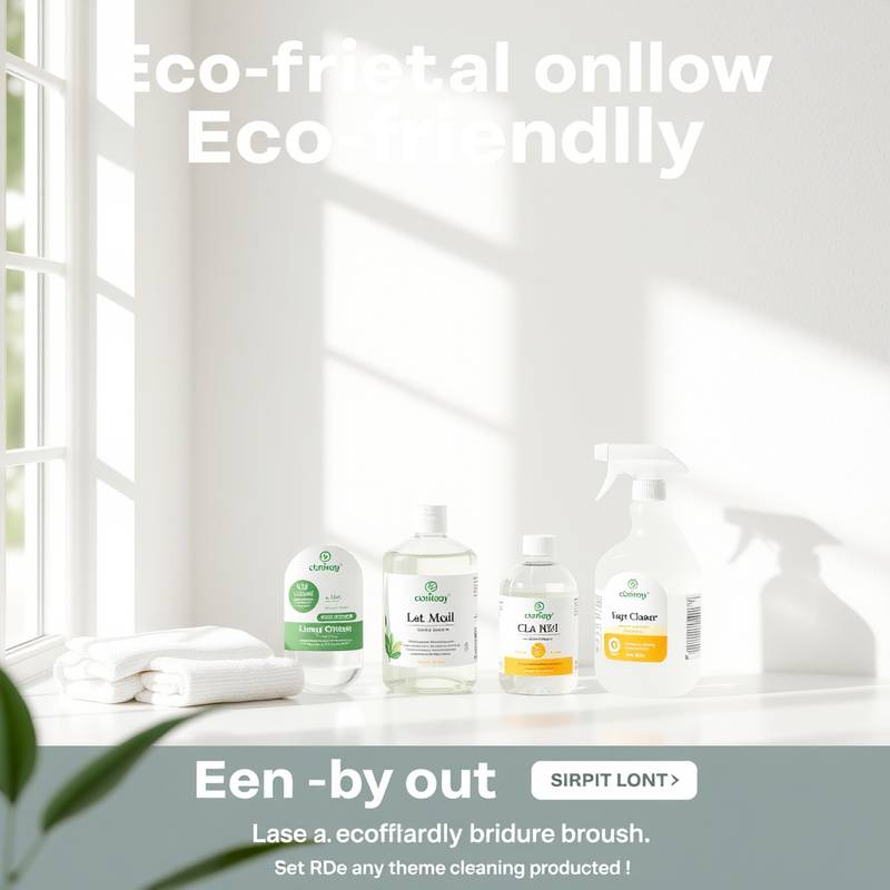 Social media campaign visuals for 'EcoClean Products', showcasing environmentally friendly cleaning solutions.